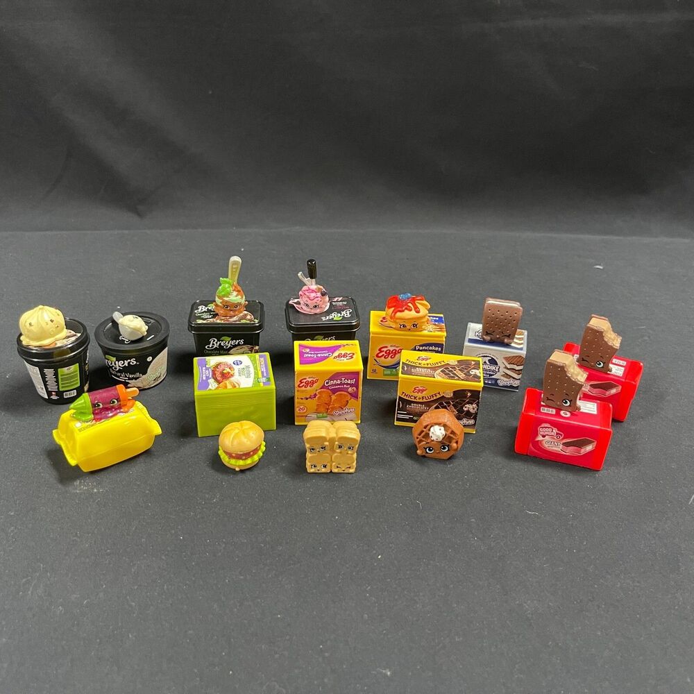 Shopkins Real Littles Lot of 12 Bryers Eggo Klondike